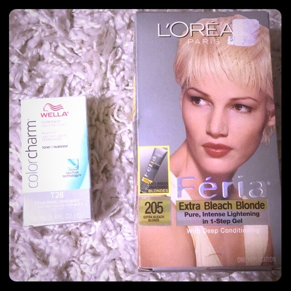 Wella Accessories Loral Bleach Blonde Hair Dye T28 Toner Poshmark